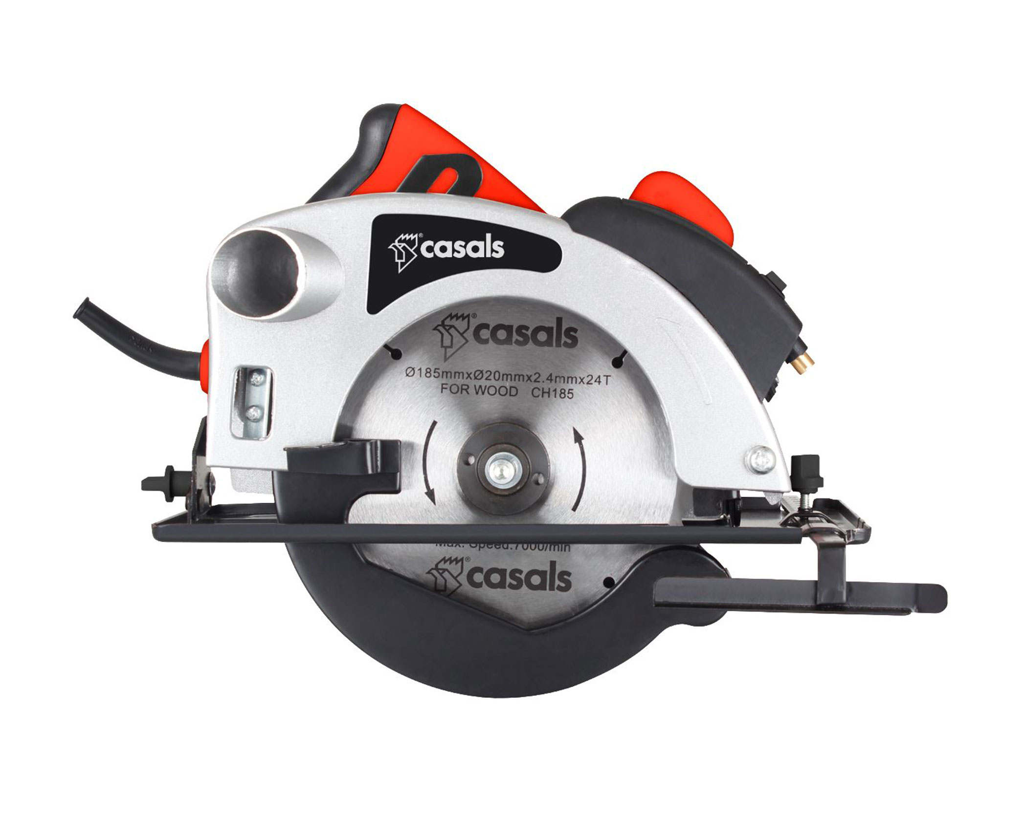 Casals Circular Saw With Laser Light Plastic Red 184mm 1200W CS184L