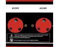 CASALS GENERATOR ELECTRIC KEY & RECOIL START STEEL RED SINGLE PHASE 4 STROKE 4400W 