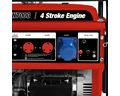 Casals Generator Electric / Recoil Start Steel Red Single Phase4 Stroke 5700W 