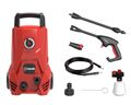 Casals High Pressure Washer With Attachments Plastic Red 105Bar 1500W 