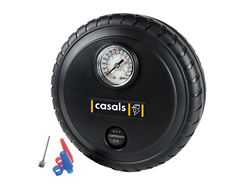 Casals Tyre Inflator With Pressure Gauge Plastic Black 250Psi 12V / 140W 